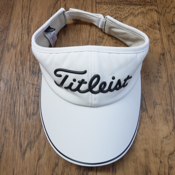 Titleist Other Titleist Black Trim Accent On White Color Golf Visor
